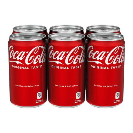 Coca-Cola 222mL Cans, 6 Pack | Walmart Canada