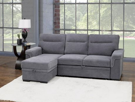 Caera Recliner Sofa, Grey - Walmart.ca