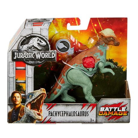 Jurassic World Battle Damage Pachycephalosaurus - Walmart Exclusive ...