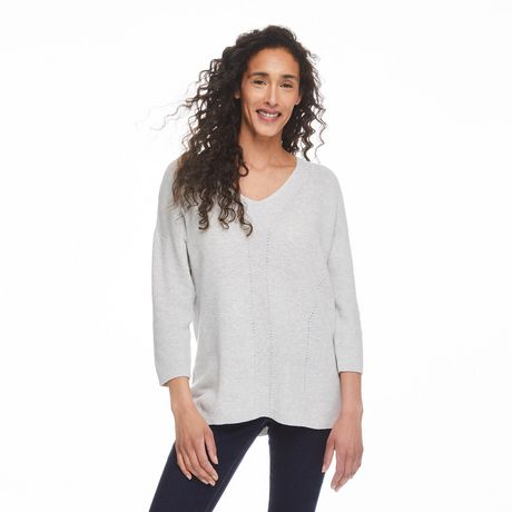 Penmans Women's V-Neckline 3/4 Sleeve Sweater - Walmart.ca