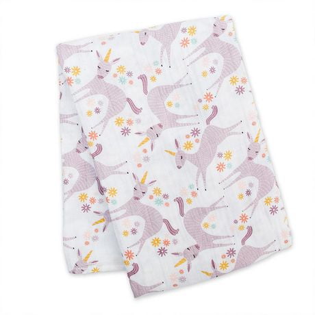 Lulujo - Baby Muslin Cotton Swaddle Blanket, Nursing/Stroller Cover