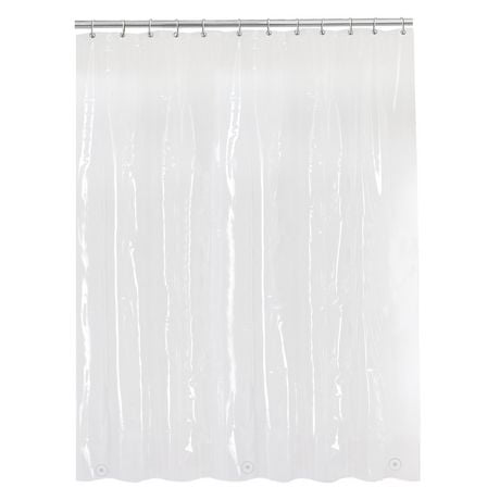 Mainstays Oversized Softy Anti-Mildew PEVA Shower Liner, Shower liner