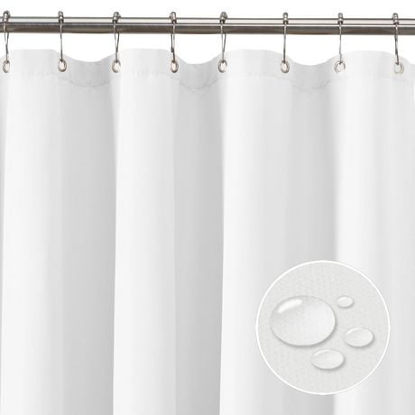 Hometrends Waterproof Fabric Shower Liner, Shower curtain liner