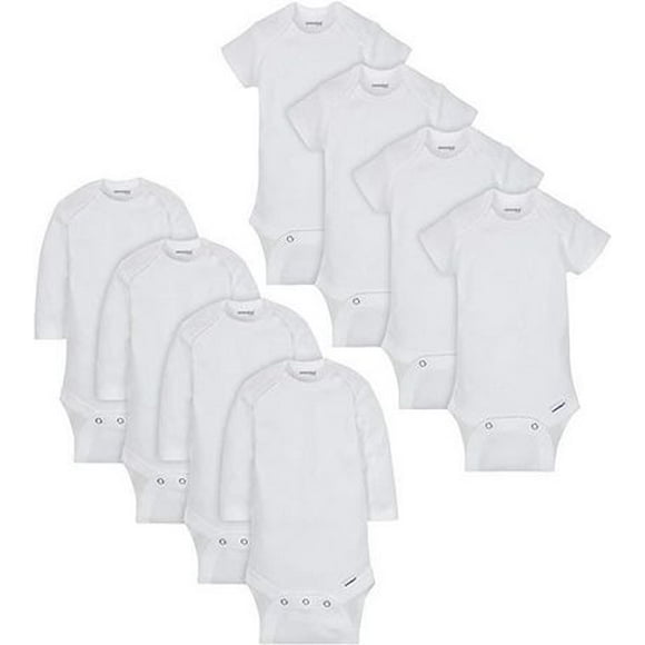 Onesies Brand Baby 8-Pack Bodysuit, White
