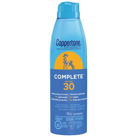 Coppertone Complete Sunscreen Continuous Spray SPF 30, Spray 156g