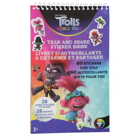 300CT Trolls Jumbo Diecut Sticker Book | Walmart Canada