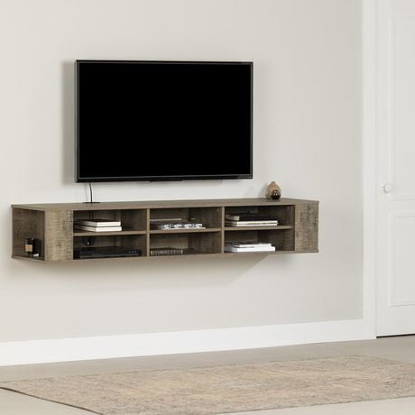 South Shore City Life Wall Mounted Media Console