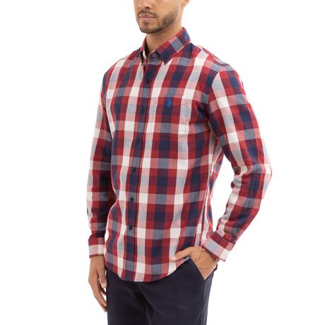 U.S. Polo Assn. Men's Long Sleeve Woven Shirt | Walmart Canada