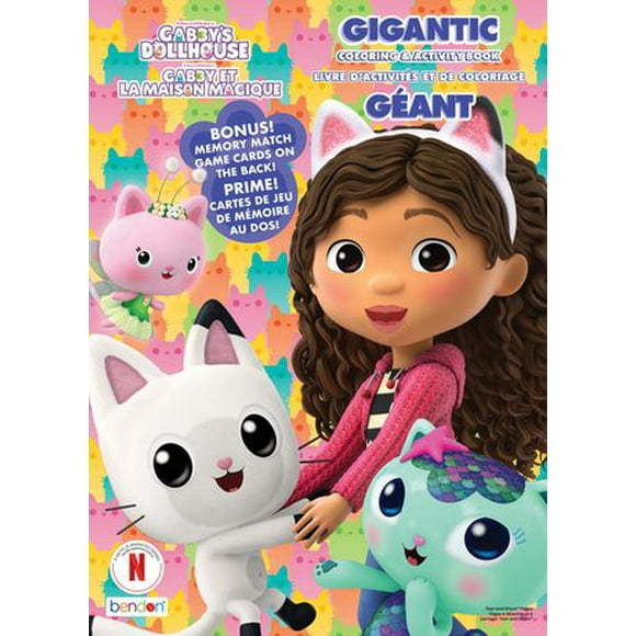 Gabby's Dollhouse Gigantic Coloring and Activity Book, Coloring Book