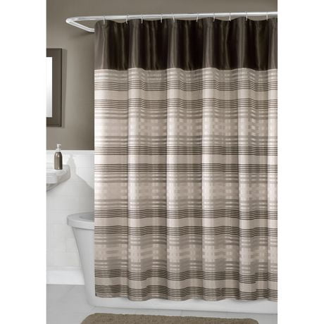 Hometrends Blake Fabric Shower Curtain Walmart Canada
