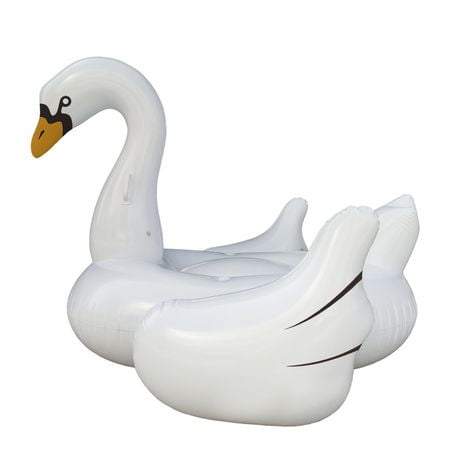 Blue Wave Elegant Giant Swan 73" Inflatable Ride-on Pool Float ...