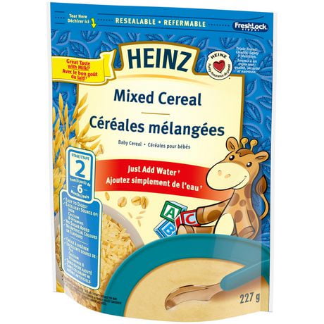 Cereales Melangees Avec Lait Heinz Bebes Walmart Canada