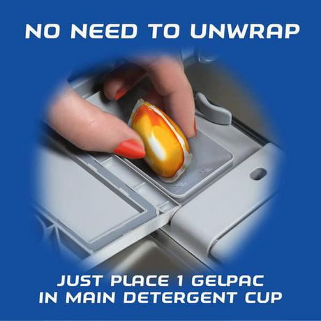 Finish® Gel Packs All in 1 Orange Dishwasher Detergent