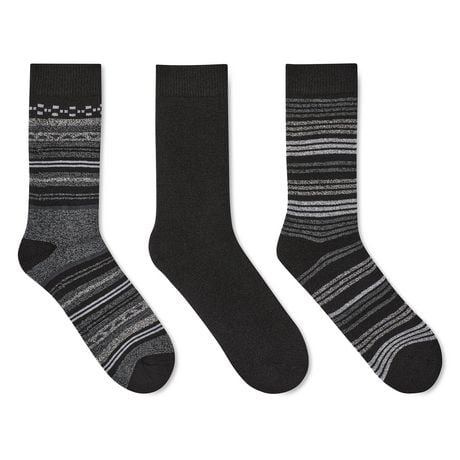 Athletic Works Men's Thermal Crew Socks 3-Pack - Walmart.ca