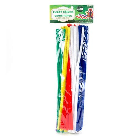Horizon Group Usa Rainbow Fuzzy Sticks, Bendable, flexible & fuzzy