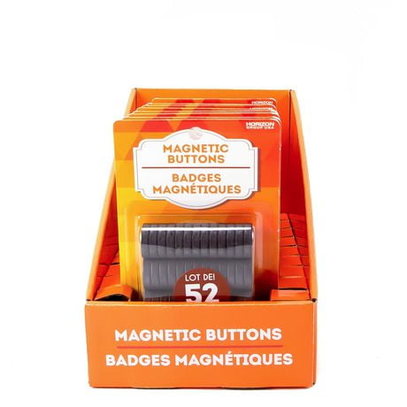 Horizon Group Usa Magnetic Buttons, 52 round magnetic buttons