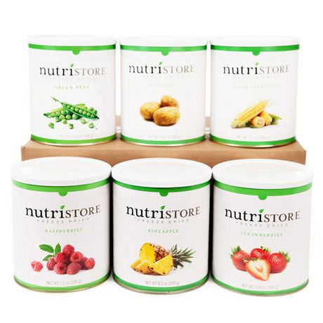 Fruit et légumes Nutristore en emballage de 6