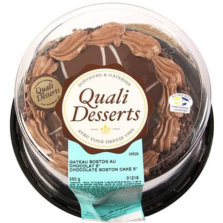 Gateau Boston Au Chocolat Quali Desserts De 6 Po Walmart Canada