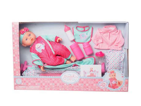 My Sweet Baby Baby Doll with Playpen Set | Walmart Canada