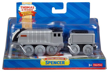 thomas wooden railway battery operated engine set