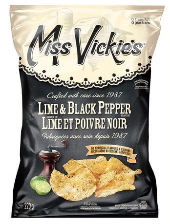 Miss Vickie's Lime & Black Pepper Potato Chips | Walmart Canada