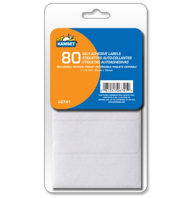 Kamset 80 Self-Adhesive Labels | Walmart Canada