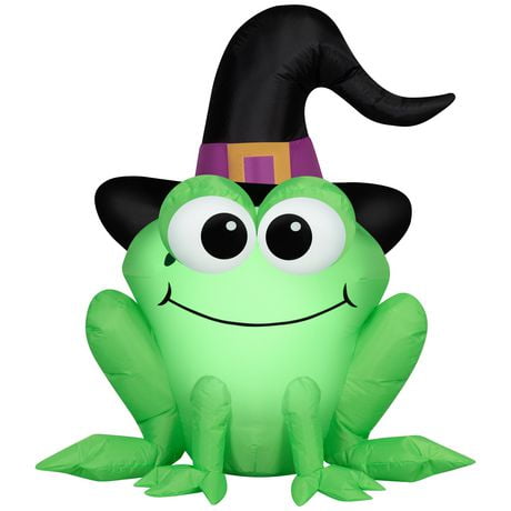 Airblown-Frog w/Witch Hat-SM (WM), Airblown-Frog w/Witch Hat-SM (