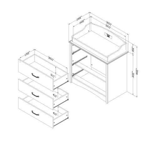 brass changing table