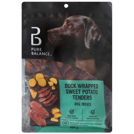 Pure Balance Duck Wrapped Sweet Potato Tenders Dog Treats, 400 g