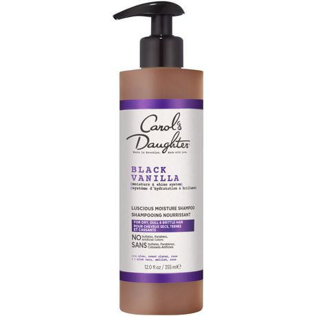 Carol's Daughter Black Vanilla Shampooing quotidien Hydratant Sans Sulfate, 12 fl oz Shampooing Hydratant Quotidien