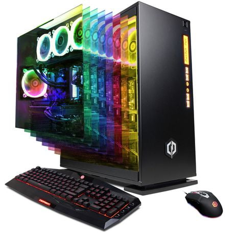 CYBERPOWERPC Gamer Supreme Liquid Cool SLC9120CPG w/ AMD Ryzen 7 2700X ...