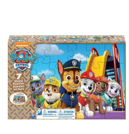 paw patrol wooden puzzle