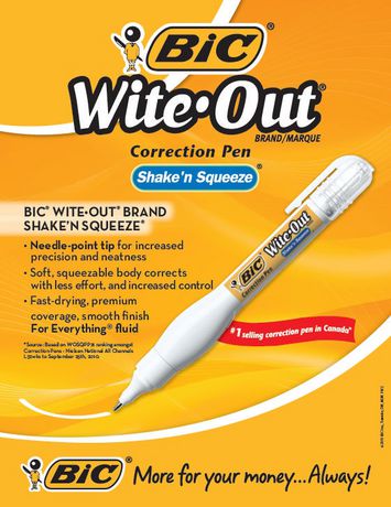 bic wite out pen