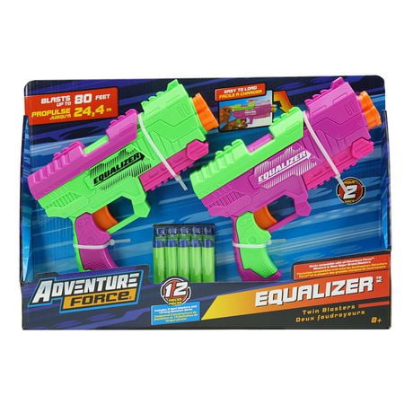 Ensemble de 2 fusils à fléchettes Equalizer Adventure Force 2&nbsp;fusils à fléchettes