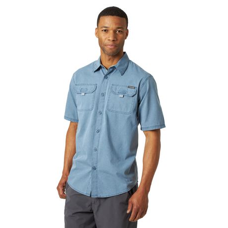 Wrangler Men's Short Sleeve Canvas Shirt | Walmart Canada