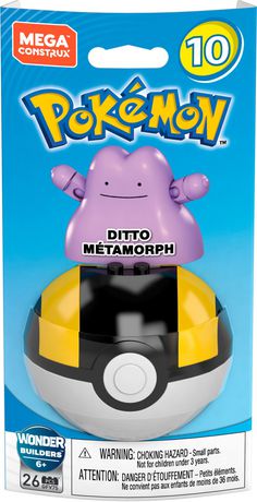 Mega Construx Pokemon Series 10  "DITTO METAMORPH"  GFV75 