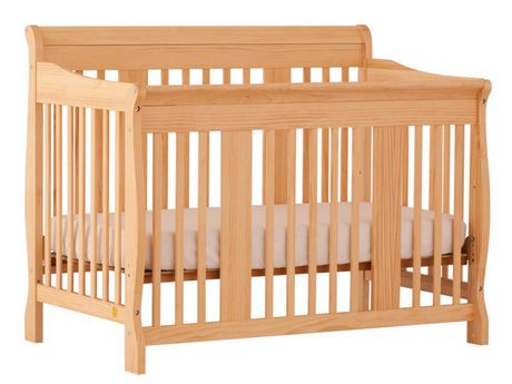 Storkcraft Tuscany 4 In 1 Fixed Side Convertible Crib Natural