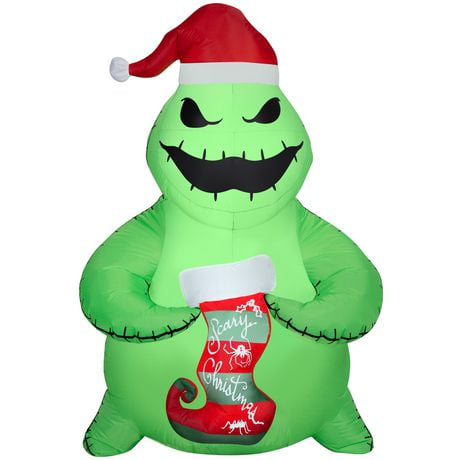 Christmas Inflatable Oogie Boogie with Stocking, Christmas Inflatable Oogie Boo