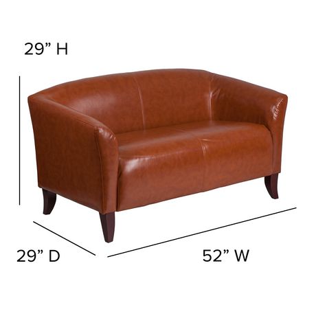 Hercules Imperial Series Cognac Leather, Hercules Imperial Series Leather Sofa