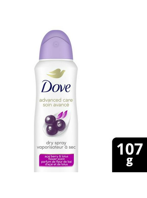 Dove Advanced Care Açaí Berry & Lotus Flower Scent Dry Spray Antiperspirant Deodorant, 107 g Antiperspirant