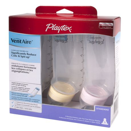 Biberon anti-colique de Playtex Baby - 9 oz - Paquet de 3