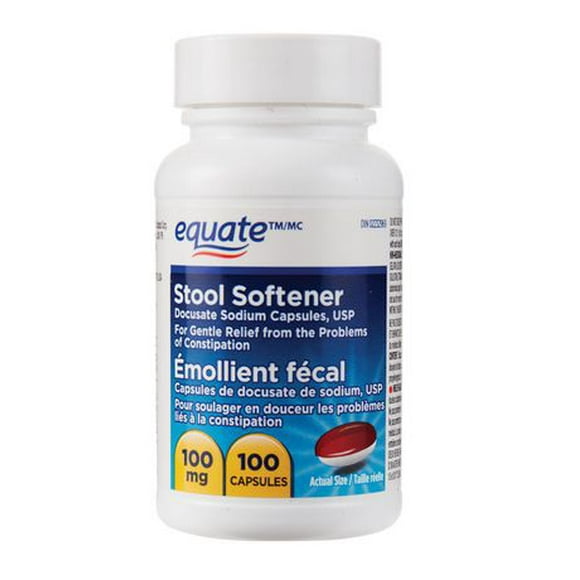 Equate Stool Softener, 100mg / 100 capsules