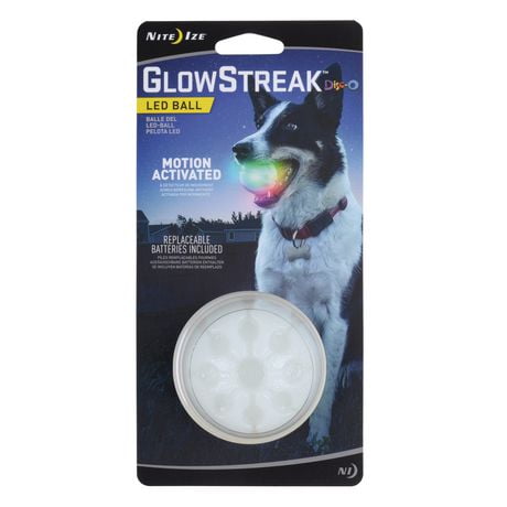 Nite Ize Balle pour chien à DEL GlowStreak - Disc-O