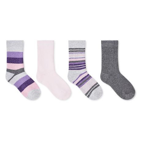 Athletic Works Girls' Thermal Crew Socks 4-Pack | Walmart Canada