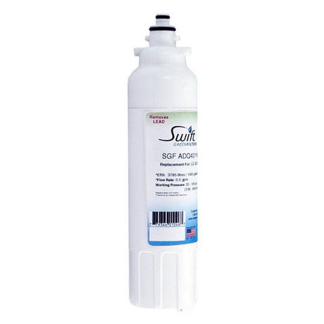 Swift vert SGF-ADQ401 filtre à eau de remplacement pour LG LT800P, ADQ73613401, ADQ72910901