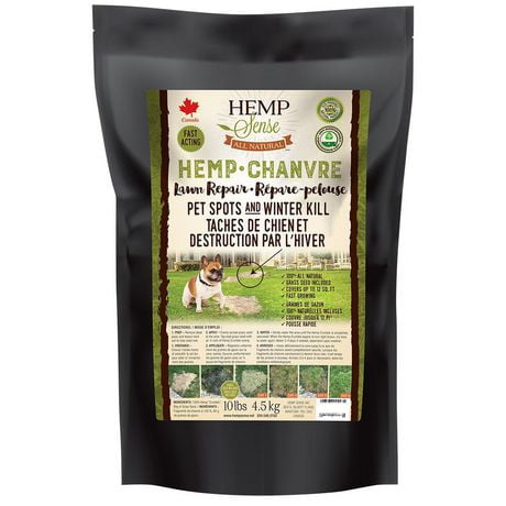 Hemp Sense Lawn Repair -Hemp Crumble c/w 80 Gram Package of Grass Seed included, mulch