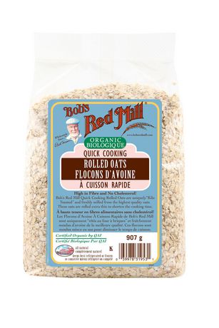 rolled 907g oats mill organic cooking quick bob