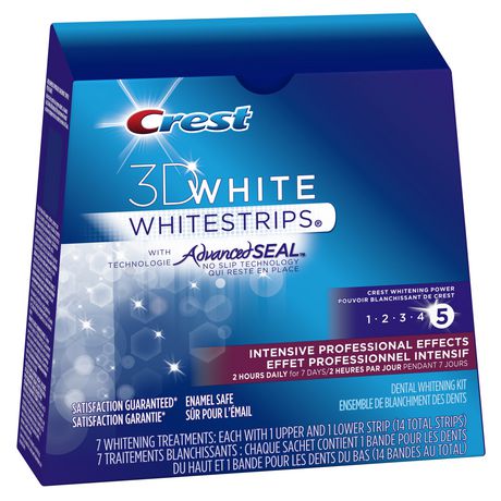 Crest 3D White Whitestrips Intensive Professional Effects Dental ...