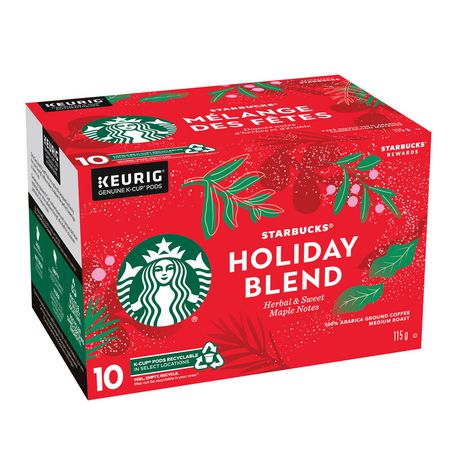 STARBUCKS® STARBUCKS K-CUP Roast Ground Coffee Holiday Blend | Walmart ...