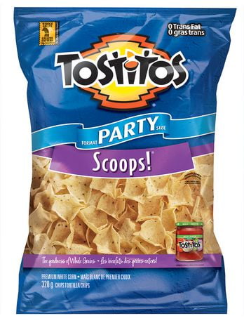 Tostitos® Scoops!® Premium White Corn Tortilla Chips | Walmart Canada